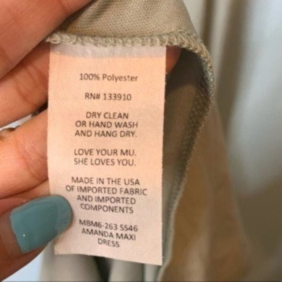 NEW Show Me Your Mumu Soft Charcoal Amanda Maxi Dress | Small - Picture 6 of 7